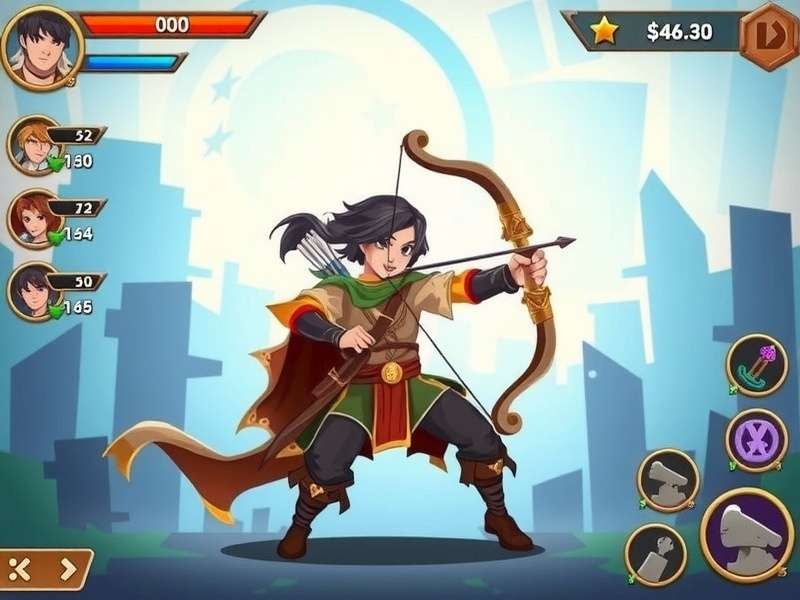 Heroic Archero Battle character selection screen